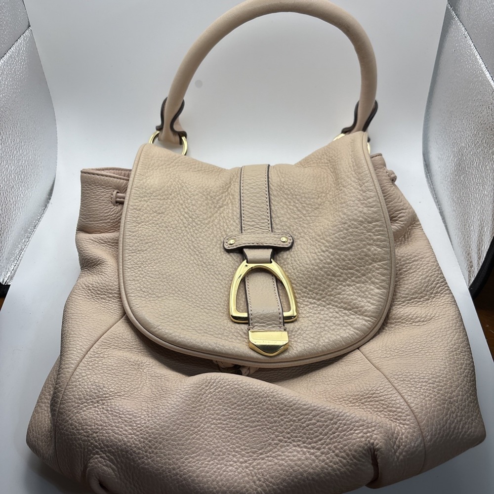 GILL‎ Handbag Tote Hobo Convertible Leather Backpack Blush No Back Straps